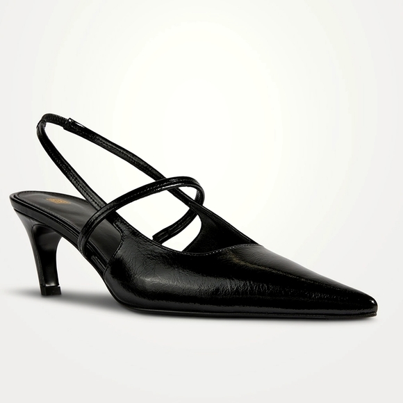 Toteme Shoes - TOTÊMEThe Sharp Patent Leather Slingback Pumps 38